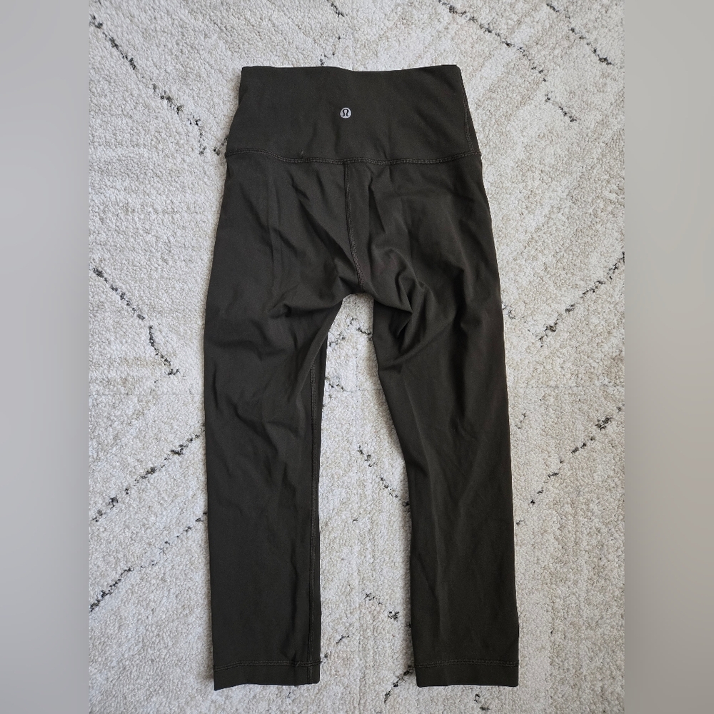 lululemon athletica Olive-Green High-Rise 3/4 Leggings